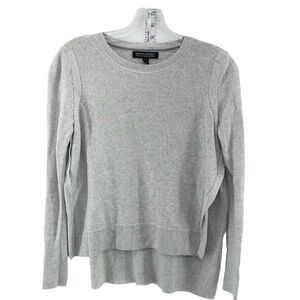 Banana Republic Light Gray Knit Pima Cotton Cashmere Sweater